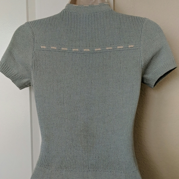 1950s 1960s St John for Saks 5th Avenue Blue Knit Dress - Picture 7 of 9